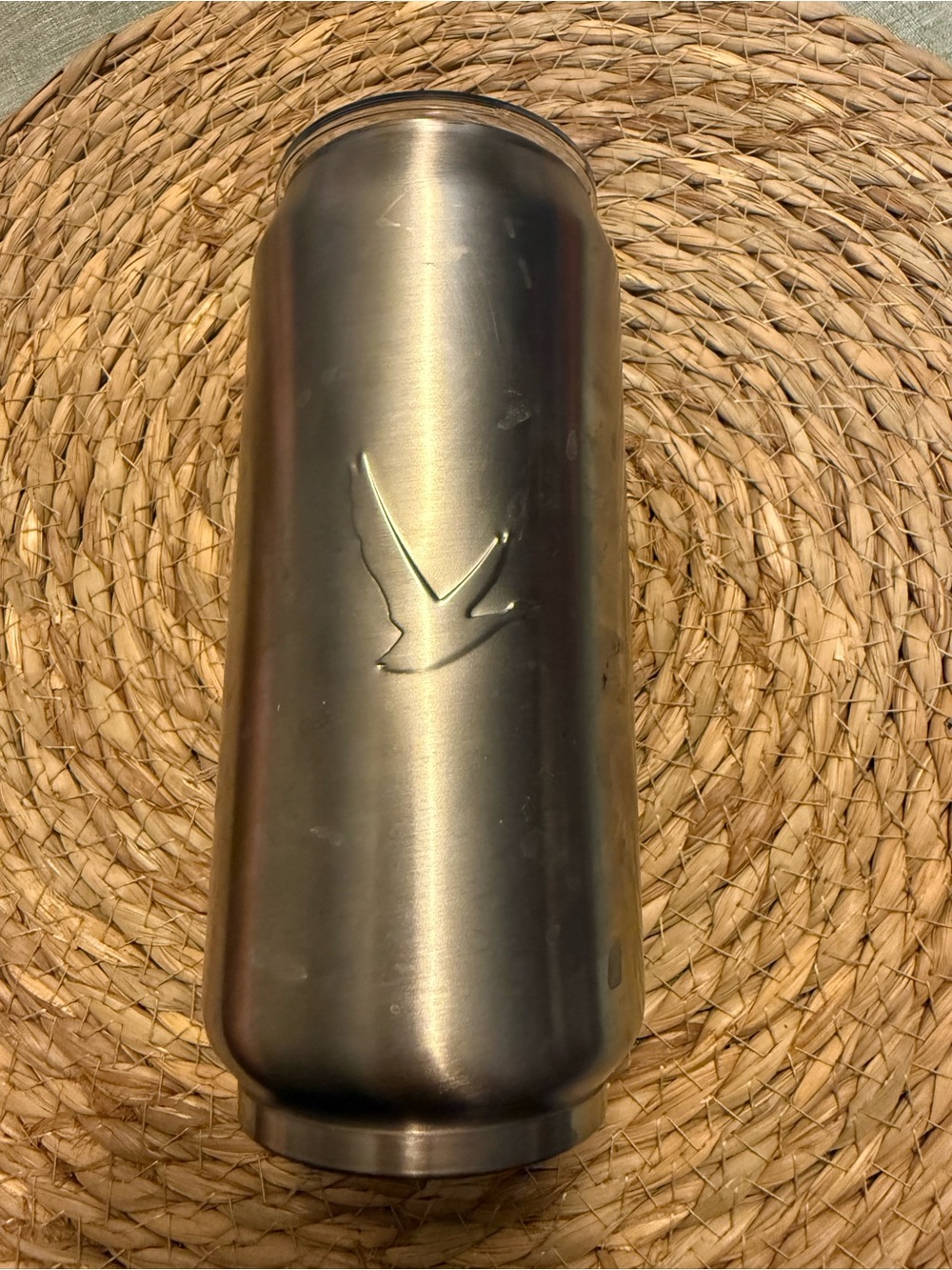 Brushed Stainless Steel Tumbler with Grey Goose Logo
